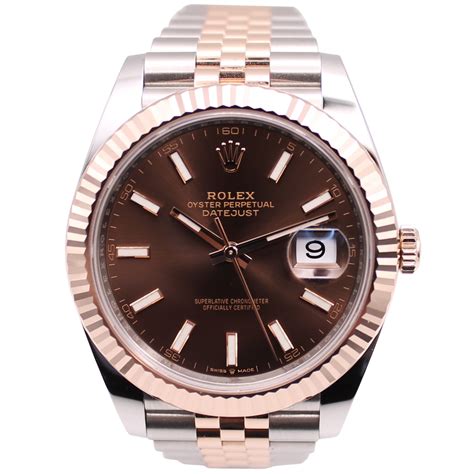 rolex datejust 41 chocolate dial|Rolex Datejust 41mm diamond dial.